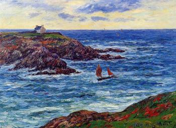 亨利 莫雷 Sailboats off the Coast of Doelan 亨利 莫雷 Sailboats off the Coast of Doelan